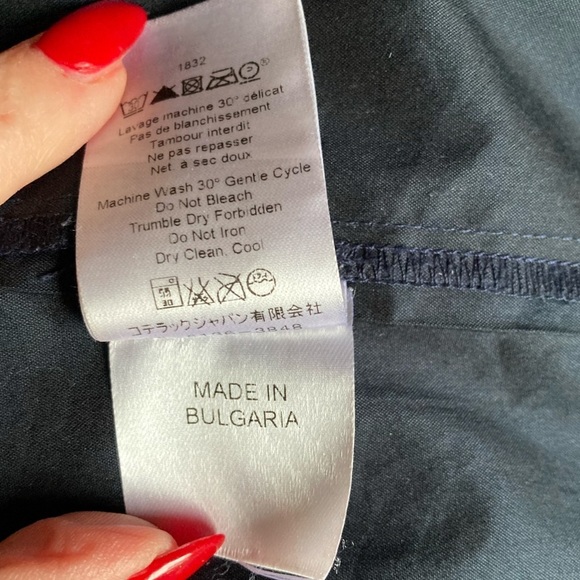 Cotelac V Neck Sleeveless Midi Dress Navy Blue Box Pleat Back Women’s - Picture 7 of 11